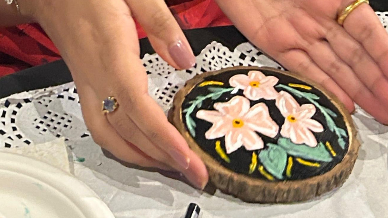 Wood Slice Painting